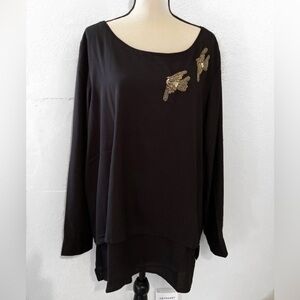 Ashro size 2X top sequine front Without tags